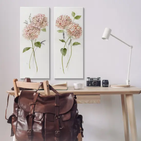Stupell Industries Pink Hydrangea Sprigs 2pc Canvas Set Design by Nan {2}