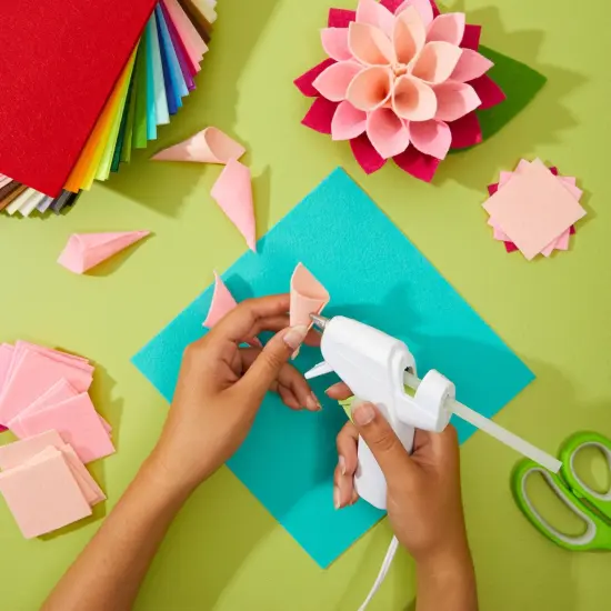 50 Pack Felt Fabric Sheets for Crafts, Sewing, Party Decorations, 8x8" (20x20cm, 25 Rainbow Colors) Multicolor {7}