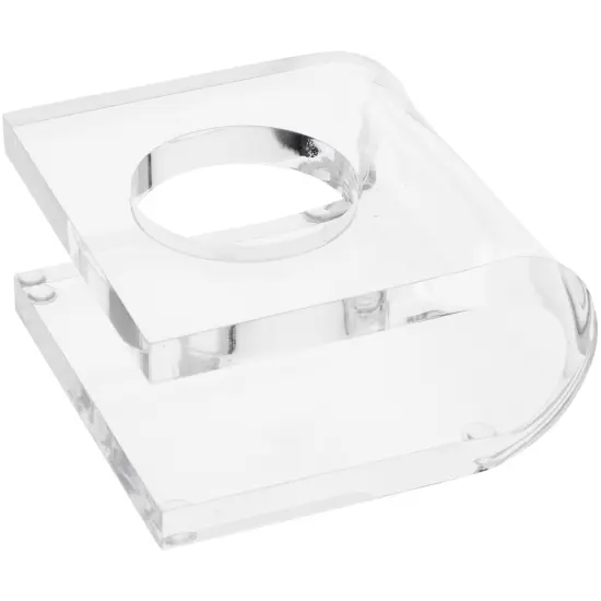 Plymor Clear Acrylic Egg, Marble, Ball or Sphere Holder Display Riser, 1.75" H x 3" W x 3.25" D {2}