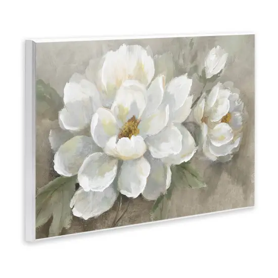 Stupell Industries Blooming Magnolias on Beige Wall Plaque Design by Nan {3}