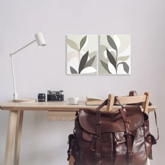 Stupell Industries Neutral Leaf Shapes Wall Plaque Design by June Erica Vess {2}