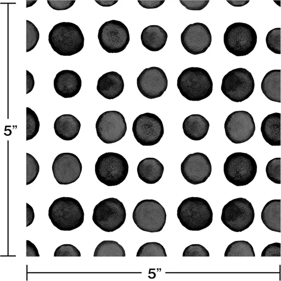 Premium Patterned Beverage Napkins, Dotted and Striped, Licorice - 24ct {3}