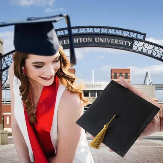 Graduation Gift Box with Tassel for Her Class of 2025 Graduation Hat Cap Box Gift Wrapping Grad Keepsake Memory Home Decor Black Box for College Graduate High School Party Favor Supply {2}