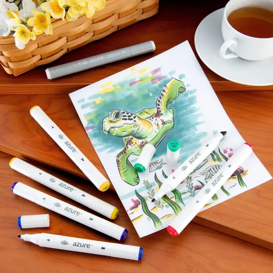 RM-901PRY | azure&trade; 7pc Primary Color Marker Set {3}