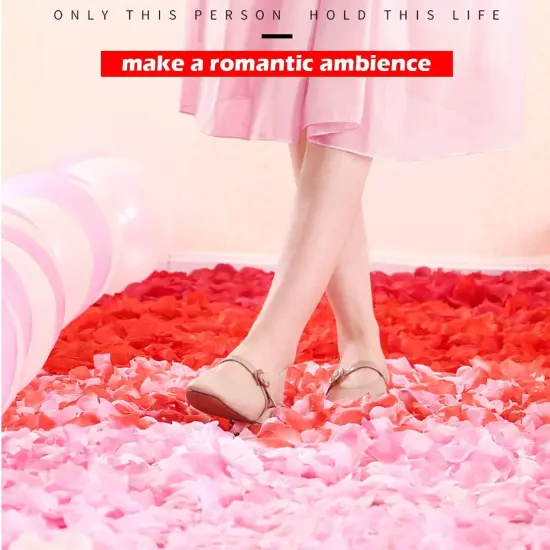 4500 Pack Red Rose Petals,Artificial Roses Flower Petals for Romantic Night,Valentine's Day and Weddings {5}