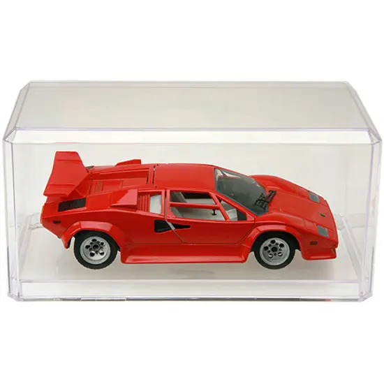 Pioneer Plastics 084C Clear Plastic Display Case for 1:32 Scale Cars, 8" W x 3.75" D x 3.5" H (Mailer Box) {3}