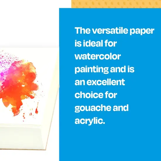 Sax Watercolor Paper, 24 x 26 Inches, 90 lb, Natural White, 50 Sheets {5}