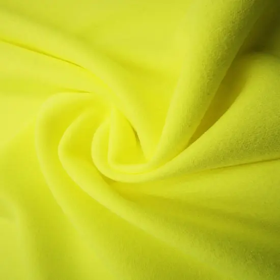 1 Yard Solid Techno Crepe Fabric, Heavy Stretch 58/60" Wide for Apparel NEON GREEN {5}