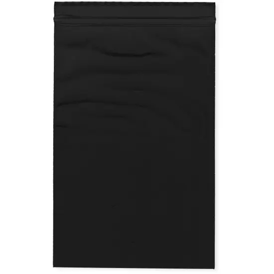 Plymor 6" x 9", Black 2 Mil Zipper Reclosable Plastic Bags {1}