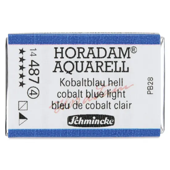 Schmincke Horadam Aquarell Watercolor - Cobalt Blue Light, Full Pan {1}