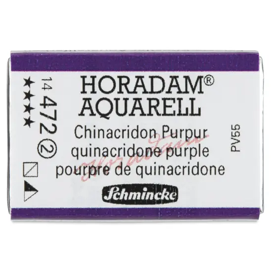 Schmincke Horadam Aquarell Watercolor - Quinacridone Purple, Full Pan {1}