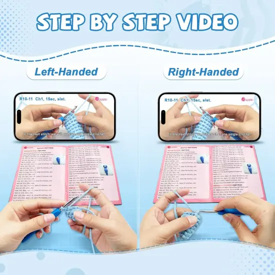 Crochet Axolotl Animal Kit (11.8'' Large Axolotl) {2}