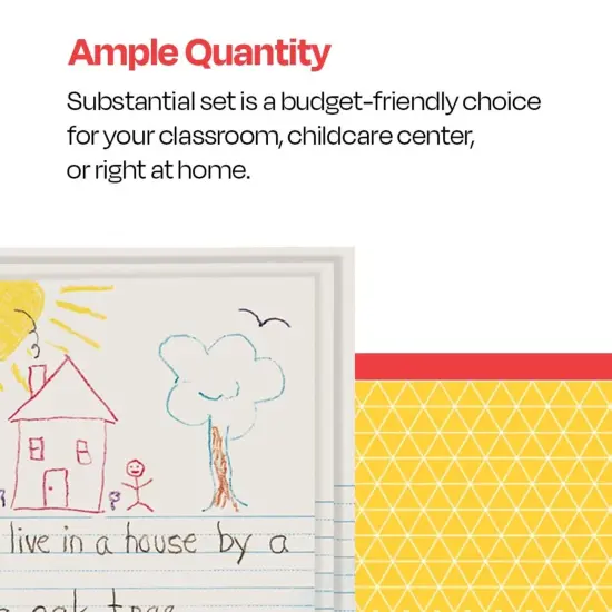 School Smart Picture Story Paper, 7/8 Inch Rule, 9 x 12 Inches, 500 Sheets {5}