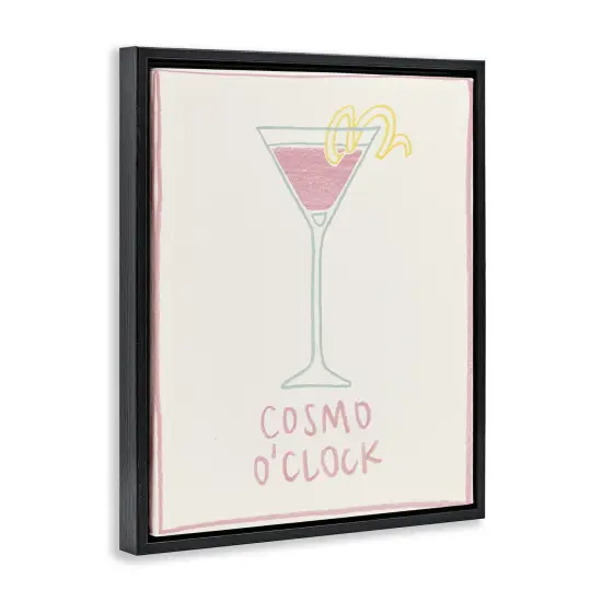 Stupell Industries Minimal Cosmo O'Clock Floating Frame Design by Grace Popp {3}