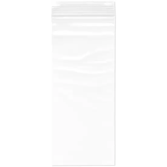 Plymor 3" x 7", 2 Mil Zipper Reclosable Plastic Bags {1}