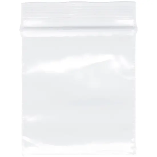 Plymor 1.5" x 1.5", 2 Mil Zipper Reclosable Plastic Bags {1}