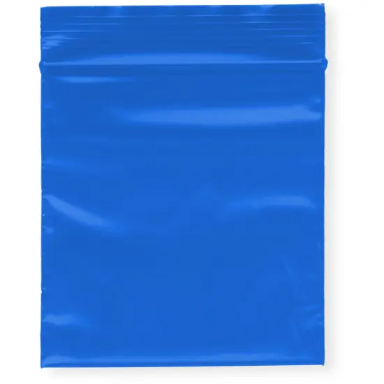 Plymor 3" x 3", Blue 2 Mil Zipper Reclosable Plastic Bags {1}