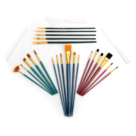 RSET-9259 | All Media 25pc Combo Variety Artist Brush Set {3}