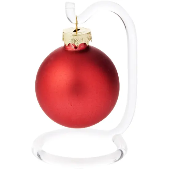 Plymor Clear Acrylic Rod 3.75" Ornament Hanger / Display Stand (3" hang space) {3}