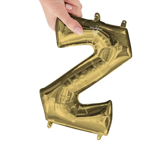 Anagram&reg; 16 Inch Letter Z White Gold Air Fill Only {3}