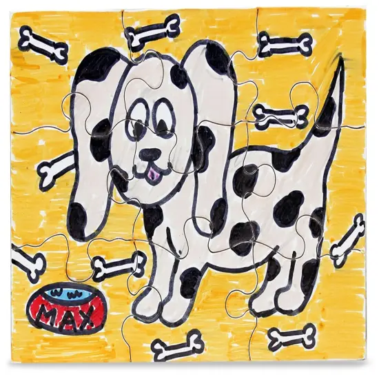 Hygloss Compoz-A-Puzzle Blank Jigsaw Puzzle 4"X5.5" 24/Pkg-9 Pieces {4}