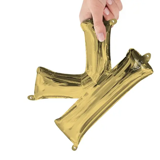 Anagram&reg; 16 Inch Letter K White Gold Air Fill Only {3}