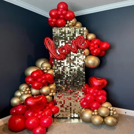 Red Balloons Latex Party Balloons - 100 Pack 12 inch Round Helium Red Balloons {2}