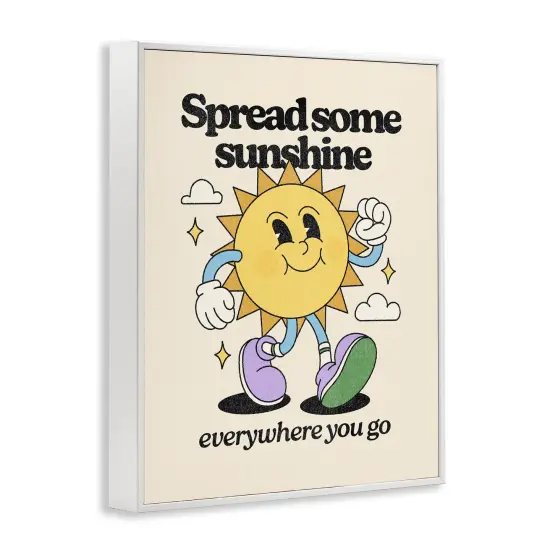 Stupell Industries Retro Spread Some Sunshine Framed Giclee Design by Victoria Barnes {3}