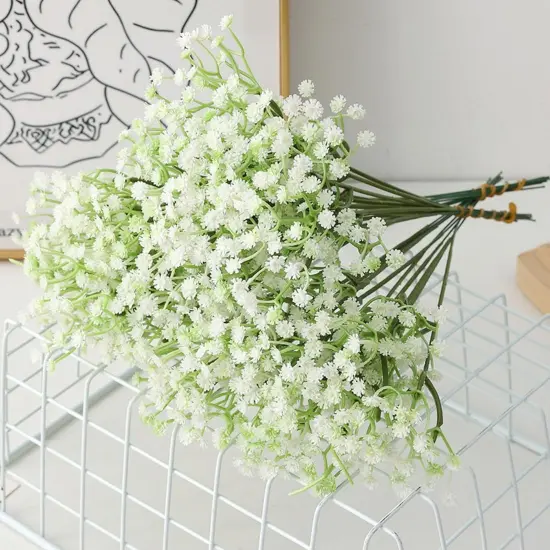 120 PCS Babys Breath Artificial Flowers,Artificial Baby Breath Gypsophila Flowers Bulk,White Flowers Real Touch Gypsophila Floral in Bulk,Home Wedding Garden Decor (120-Pcs) {2}