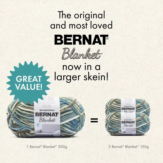 Bernat Blanket Big Ball Yarn 24 Pack-White {6}