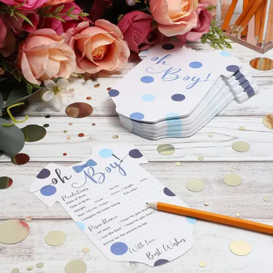 Baby Shower Predictions and Advice Cards, (5 x 7 In, 50-Pack) {3}