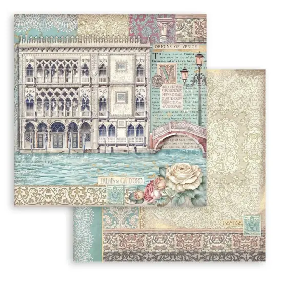 Stamperia Scrapbooking Pad 8"X8" 10/Pkg-Venice City of Art {6}