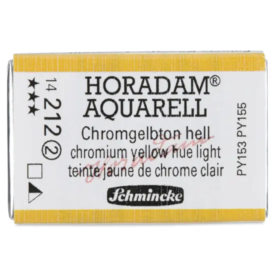 Schmincke Horadam Aquarell Watercolor - Chromium Yellow Hue Light, Full Pan {1}