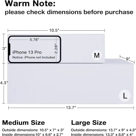 5 Pack White Magnetic Gift Boxes with Lids 13.8x9x4.3 in, Large Bridesmaid Groomsman Proposal Box, Rectangle Collapsible Box for Present Graduation Birthday Wedding Storage,1 Count (Pack of 5) {3}
