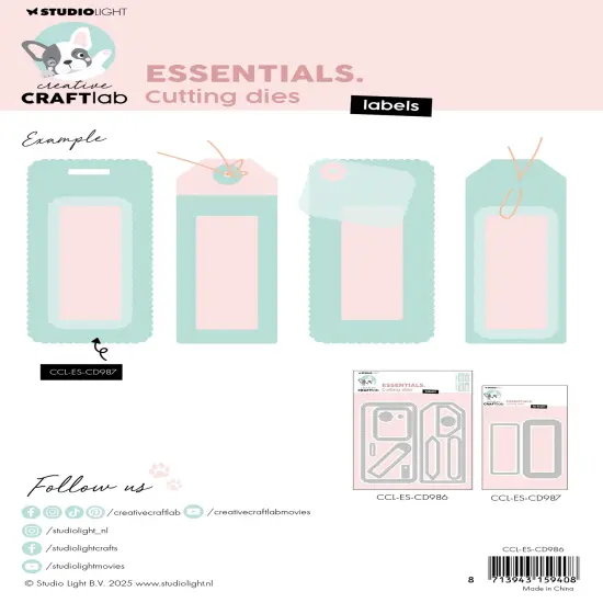 Creative Craftlab Essentials Cutting Die-Labels {3}