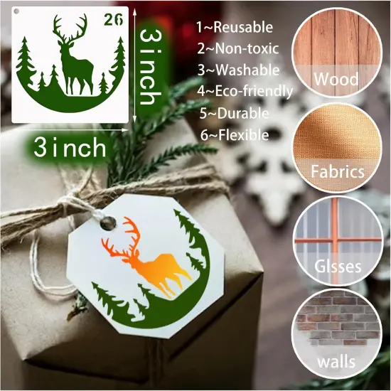 35 Pack Deer Stencils {5}
