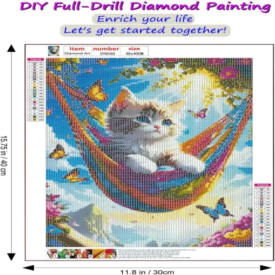 12x16 inch - Cat Diamond Painting Kits for Adults {4}