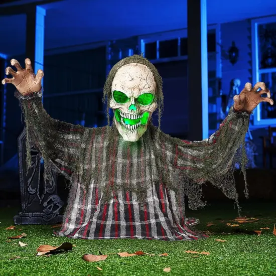 Halloween Animatronics - Animated Zombie Groundbreaker {3}