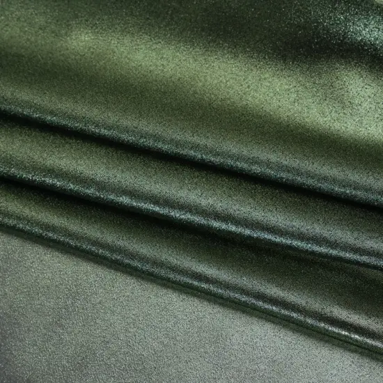 1 Yard Green & Black Metallic Chiffon Lightweight Polyester Sheer Fabric, 60" Wide {4}