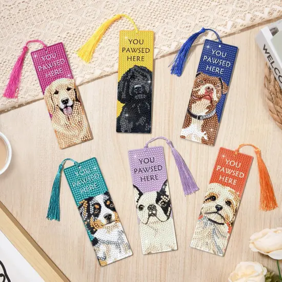 6 PCS Diamond Painting Kits Bookmarks for Adults {4}