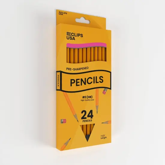 #2 HB Pencils Yellow &ndash; Pre-Sharpened &ndash; 24 Count &ndash; 48 Sets {3}
