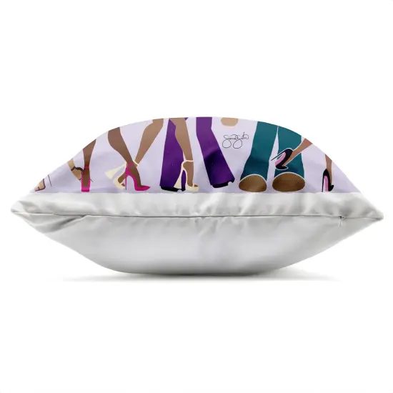 Stupell Industries Peace Fashion & Dancing Outdoor Pillow, 18 x 7 x 18 {3}