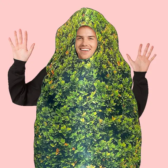 Adult Bush Costume Tunic Camouflage Leaf Print Party Wear {5}