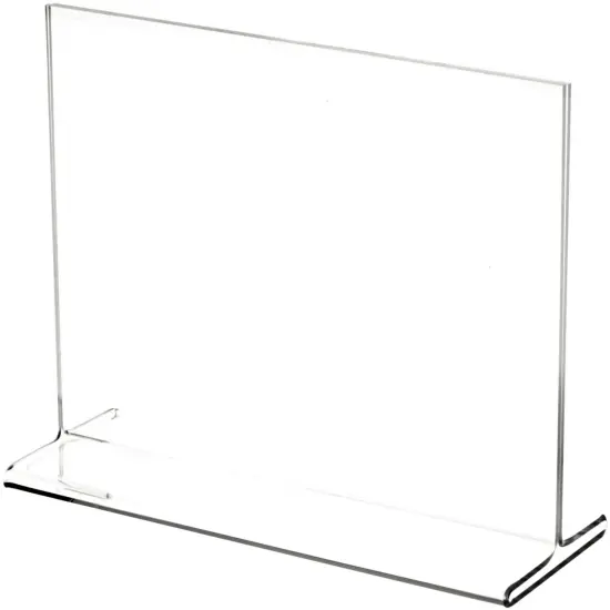 Plymor Clear Acrylic Sign Display / Literature Holder (Top-Load), 7" W x 5.5" H {1}