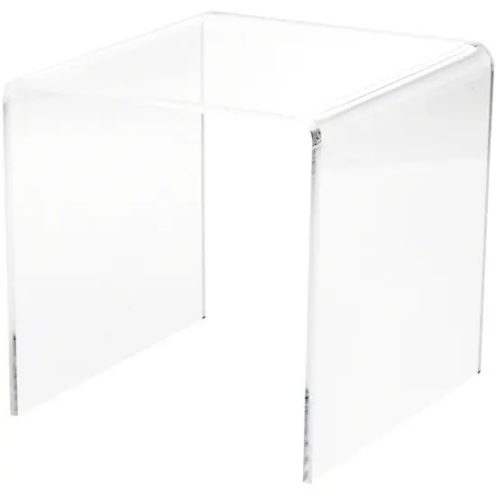 Plymor Clear Acrylic Square Display Riser, 8" H x 8" W x 8" D (1/4" thick) {1}