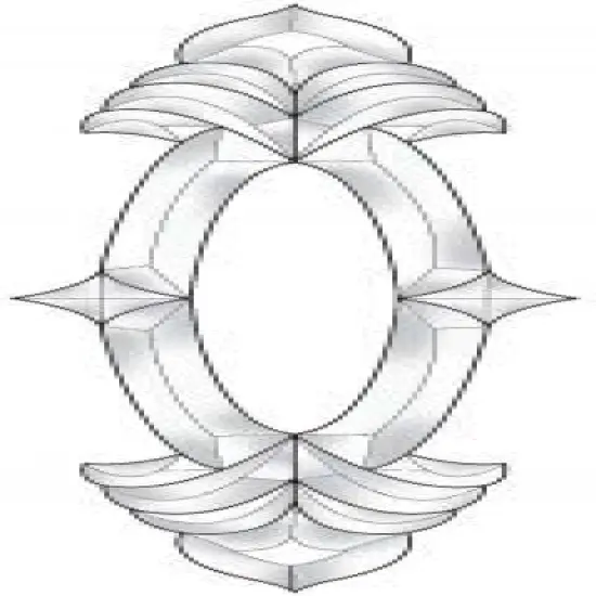 6-1/4" x 20-1/2" Exquisite Clear Glass Bevel Cluster EC595 {1}