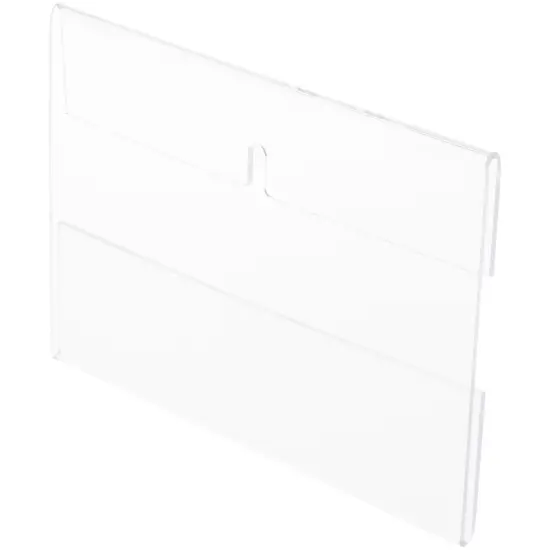 Plymor Clear Acrylic Top-Fold Literature Sign Holder Frame (Wall Mount), 7" W x 5" H {1}