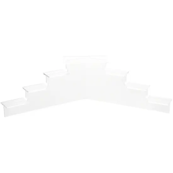 Plymor Clear Acrylic 7-Item Mini Display Stairs, 6.125" H x 21" W x 7" D {1}