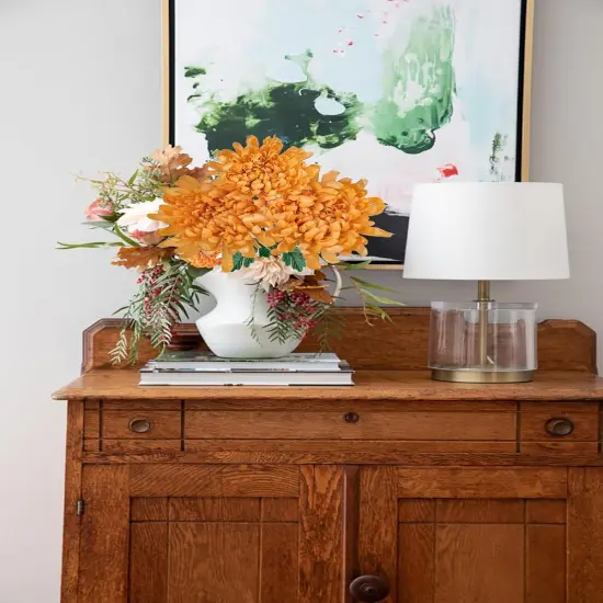 6'' Large Heads Chrysanthemums Artificial Flowers-Fall Decor {4}