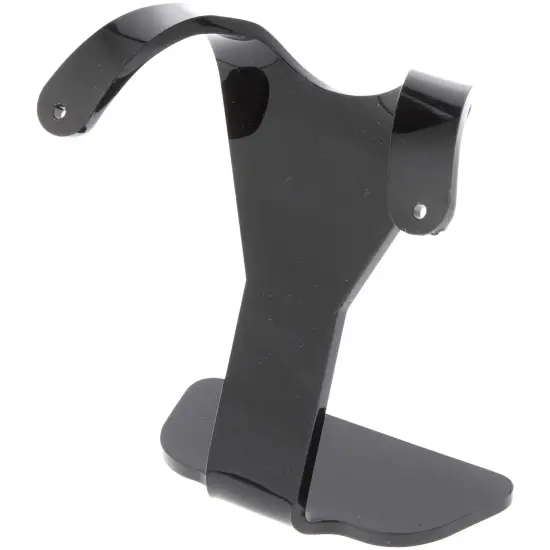 Plymor Black Acrylic Divided Pair Hanging Earring Display Stand, 3" W x 1.5" D x 3" H {1}